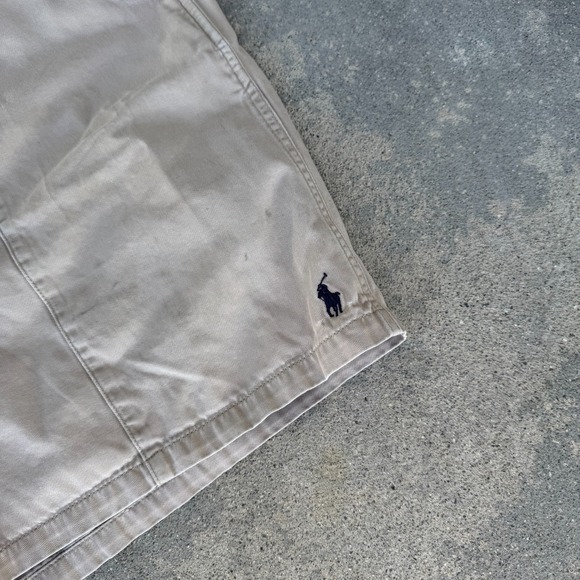 Vintage Polo Ralph Lauren Sport Mens Size XL Chino Shorts Pony Logo Tan - Picture 4 of 11